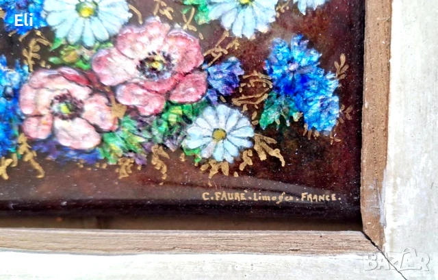Картина емайл Камий Форе, снимка 4 - Картини - 50554421