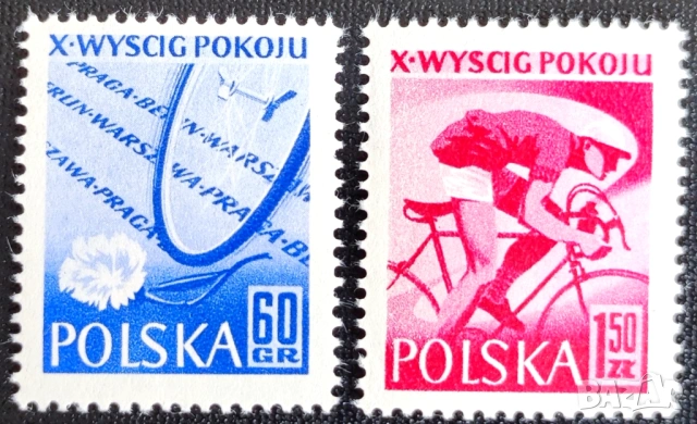 Полша, 1957 г. - лот марки на тема спорт, цветя, изкуство, музика, самолет, личности, кораб и др., снимка 5 - Филателия - 53303130