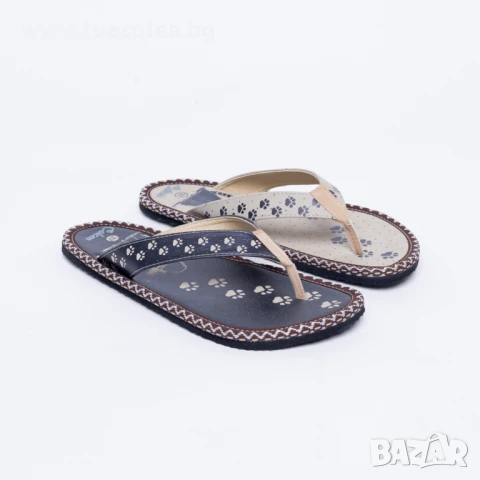 Цветни дамски чехли за плаж тип джапанки | Марка Tuasolea, снимка 1