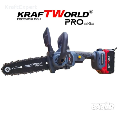 Акумулаторна Резачка KraftWorld 8″ с Автоматично Омасляване и Безчетков Мотор, снимка 3 - Други инструменти - 50482629