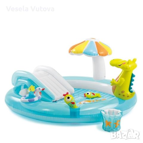 Подарете на вашите деца безкрайно удоволствие с надуваемия басейн за игра и пързалка от INTEX, снимка 5 - Други стоки за дома - 45240452