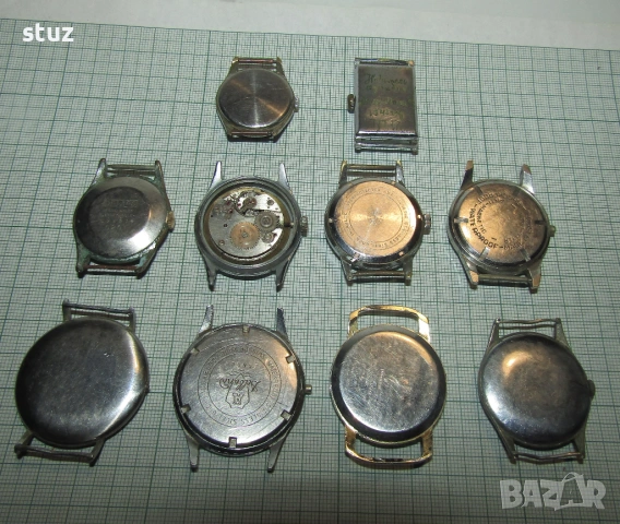 Мъжки швейцарски часовници за възстановяване, или за части, лот 10бр, снимка 6 - Антикварни и старинни предмети - 53297274