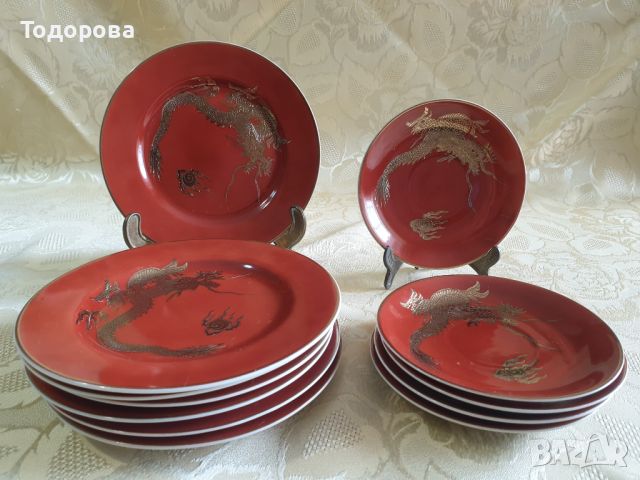 Порцеланови японски чинии , снимка 1 - Чинии - 45796247
