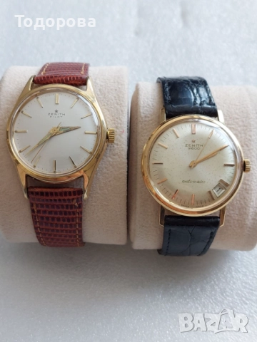 Златен 18к Мъжки часовник Zenith-автомат 1950-70/ ZENITH PILOT cal.120 позлата,1560 лв.
