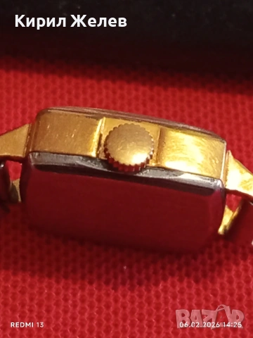 Дамски механичен часовник Luch 16 jewels USSR позлатен за КОЛЕКЦИЯ 53629, снимка 7 - Антикварни и старинни предмети - 53381694
