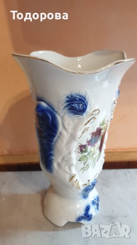 Порцеланова голяма барокова ваза -ARPO, снимка 3 - Антикварни и старинни предмети - 53927396