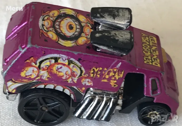 Колекционерска Количка Hot Wheels 2004 – Cool One Eye Scream 3 – Crazed Clowns 2, снимка 4 - Колекции - 46988530