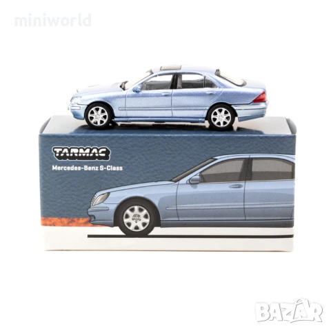 Mercedes-Benz S-Class W220 - мащаб 1:64 на TERMAC моделът е нов в блистер + кутийка, снимка 6 - Колекции - 51267140