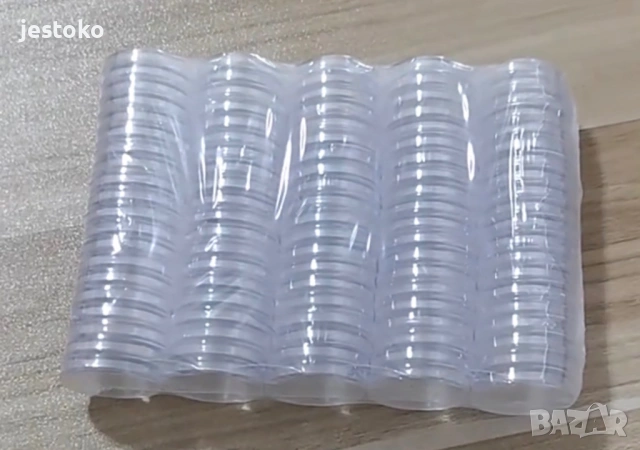 Нумизматична кутия + 100 бр. капсули 30ммм, снимка 2 - Нумизматика и бонистика - 53211780