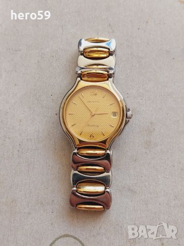 Зенит-Zenith,унисекс,злато- стомана,кварц-дамски часовник, снимка 2 - Мъжки - 12651436