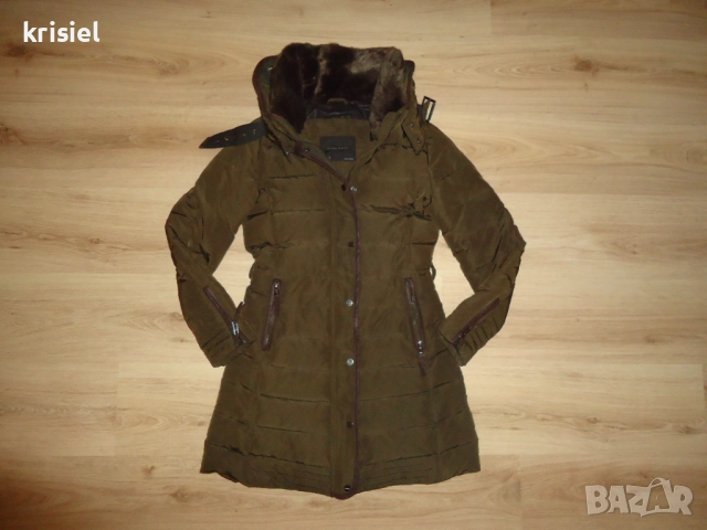 ZARA--ТОПЛО ЯКЕ С ГЪШИ ПУХ--S номер, снимка 2 - Якета - 52314058