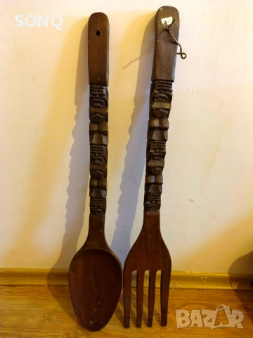 Много,Много Голями Вилица И Лъжица-Дърворезба