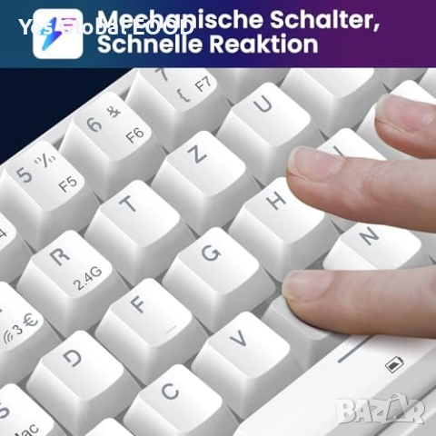 TECURS Механична геймърска клавиатура RGB, снимка 7 - Клавиатури и мишки - 53735387