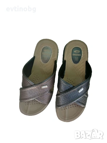 Маркови мъжчки кожени чехли, снимка 2 - Мъжки чехли - 53843217