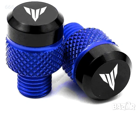 2 бр. M10*1.25 Винтови болтове за тапи за огледала за мотоциклет, подходящи за Yamaha