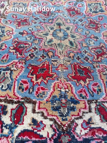 Ръчно тъкан Ирански килим, снимка 2 - Килими - 52938899