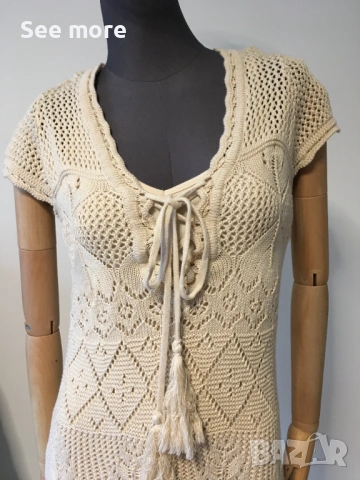 BONPRIX рокля плетиво S, снимка 2 - Рокли - 53571619