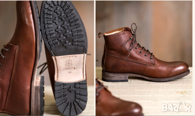 луксозни кожени боти Blackstone GM10 с подплата от овча кожа номер 46 , снимка 3 - Мъжки боти - 52644079