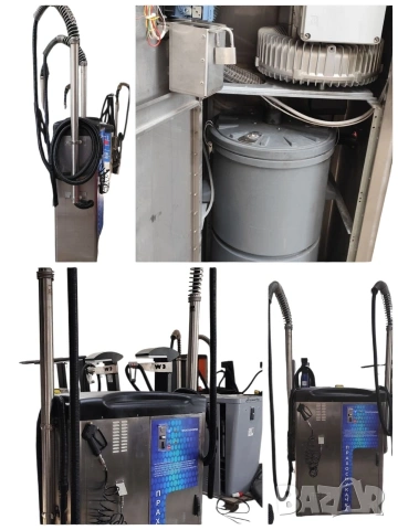 Прахосмукачка двупостова турбинна 2х2200вата +2х препарат, неръждавейка. , снимка 2 - Други машини и части - 53691907