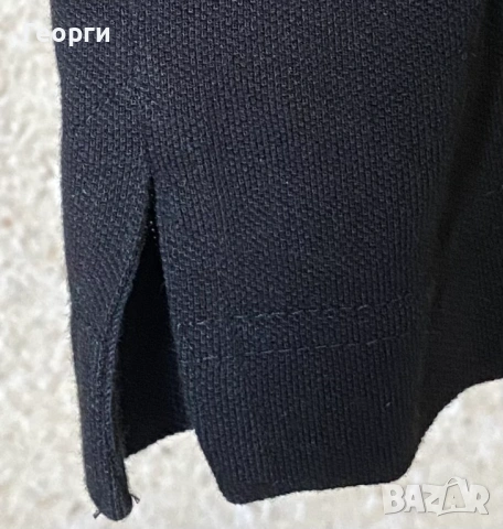 Черна поло блуза с яка и 2 копчета., снимка 3 - Блузи - 54088738