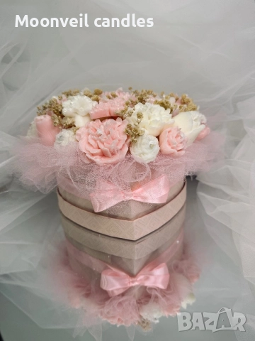 Ароматни букети изработени ръчно от соев восък 🌸