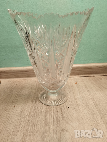 Кристална ваза арт деко