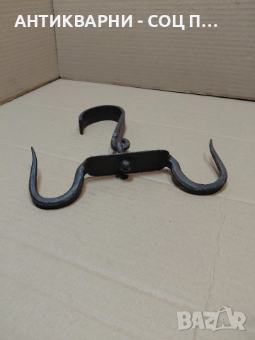 Соц Стар Ръчно Кован Ченгел За Дране На Животни. НОМЕР 391., снимка 2 - Антикварни и старинни предмети - 54237767