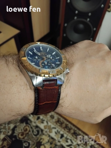 Invicta Aviator 49 мм без копчетата с три каишки !, снимка 5 - Мъжки - 53471666