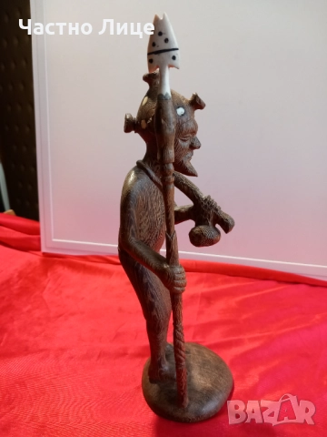БЕНИН Стара Африканска Дървена Статуетка,Фигура, снимка 2 - Антикварни и старинни предмети - 52329193