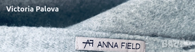 Елегантен вълнен шал Anna Field със стилни ресни, снимка 4 - Шалове - 53892843