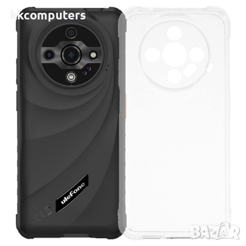 Калъф с протектор за Ulefone Armor X31 Pro – мек TPU удароустойчив калъф, прозрачен