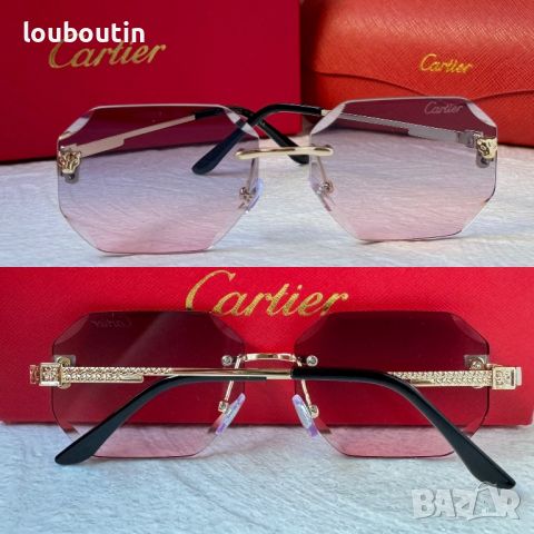Cartier 2024 дамски слънчеви очила Осмоъгълни 4 цвята, снимка 4 - Слънчеви и диоптрични очила - 45572592