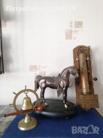 Стари статуи, макети: гонг, помпа за бира, оседлан кон. , снимка 16 - Статуетки - 52972346
