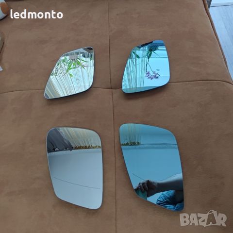 Отопляемо Асферично Синьо Стъкло за Огледало BMW F01 F02 F04 F07 F10 F30 Стъкла огледала, снимка 4 - Части - 45529123