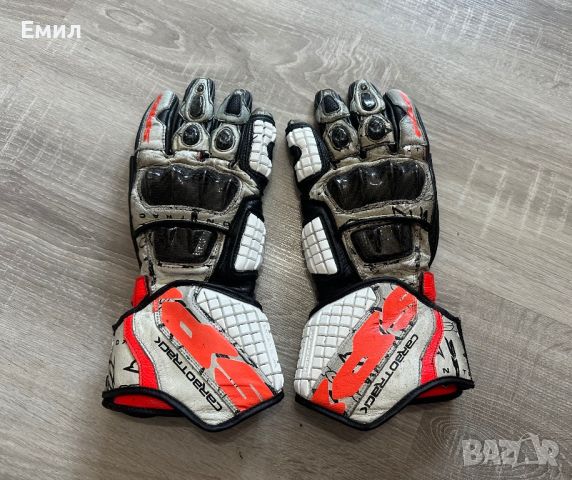 Мото ръкавици Spidi Carbo Track Evo Leather Gloves, Размер 8, снимка 1