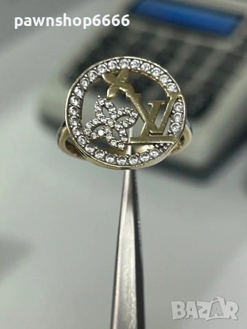 Златен пръстен 14 карата 3,48 грама , снимка 8 - Пръстени - 53315814