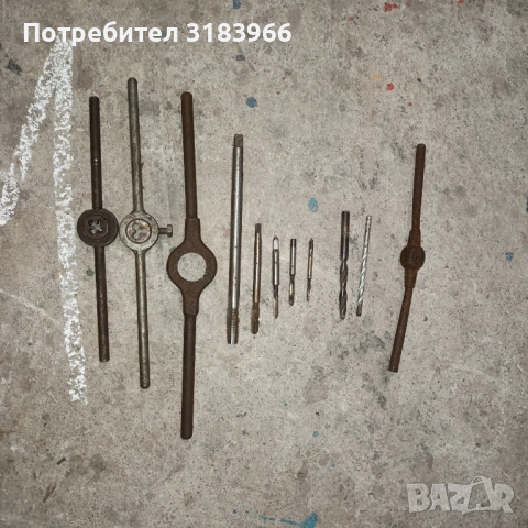 метчик лот 6 броя и върток, снимка 3 - Други инструменти - 54102465