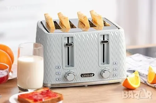 Нов Тостер за 4 филийки Функции за размразяване 7 степени на изпичане Дом Кухня, снимка 4 - Съдове за готвене - 49956862