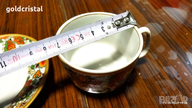 стар български порцелан Изида кашмир чаша за кафе, снимка 6 - Антикварни и старинни предмети - 50509106