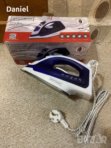 Ютия Royalty Line DB-15411 – 2000W, Керамична плоча, Пара и Спрей – Нова, снимка 4 - Ютии - 52460216