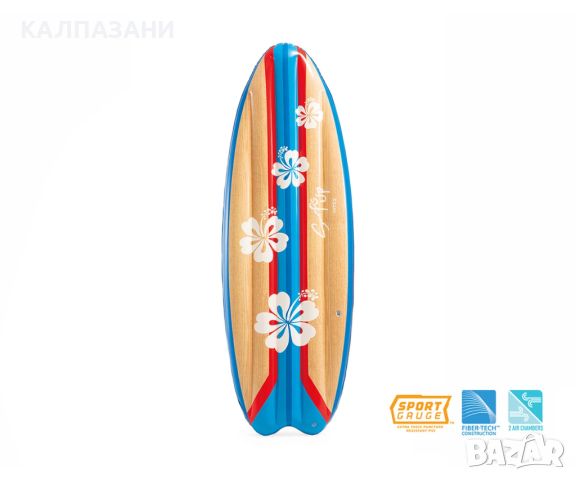 Надуваема дъска за сърф INTEX Surf'S UP Mats, асортимент 58152EU, снимка 2 - Надуваеми играчки - 46430512