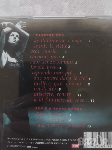 Emma Shapplin – Carmine Meo + 3 Movie & Radio Songs - оригинален диск музика, снимка 2 - CD дискове - 51610793