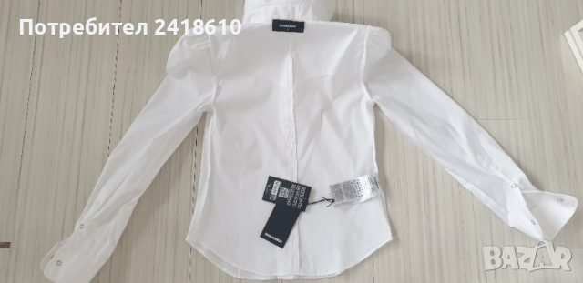 DSQUARED2 Italy , Cotton Womens Size 38 -  S НОВО ! ОРИГИНАЛ! Дамска Риза!, снимка 9 - Ризи - 53373327