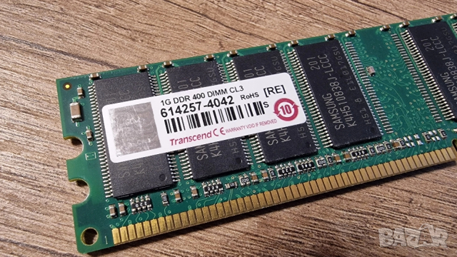 RAM памет Transcend, 1 Gb, DDR400 Mhz