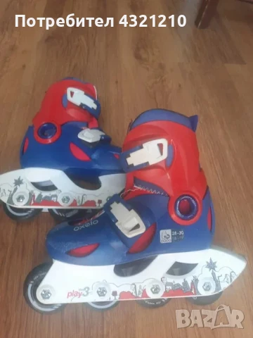 Ролери детски Oxelo 28-30 от Декатлон малко използвани, снимка 2 - Ролери, кънки - 50688647