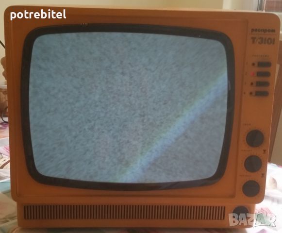 Ретро черно бял телевизор Респром Т-3101 - работещ, снимка 3 - Телевизори - 46142620