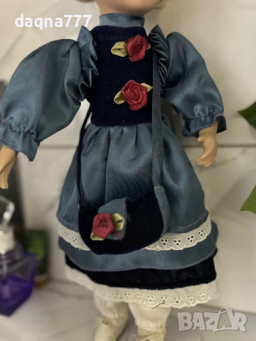 Vtg порцеланова кукла със стойка, снимка 3 - Антикварни и старинни предмети - 53893043