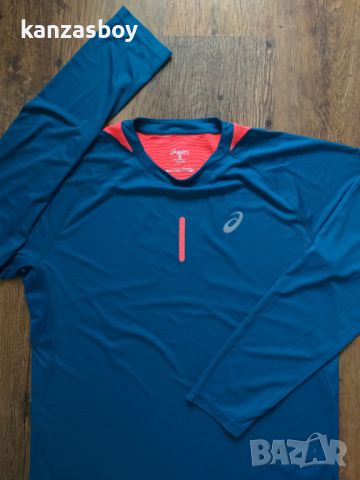 Asics Mens Long Sleeve Running Top - страхотна мъжка блуза ХЛ, снимка 4 - Блузи - 45797728