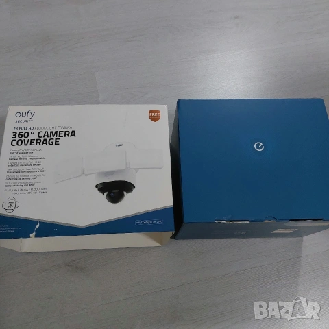 Професионална 360 Камера eufy Floodlight Cam 2 Pro – 2K HD, 3000lm Прожектори