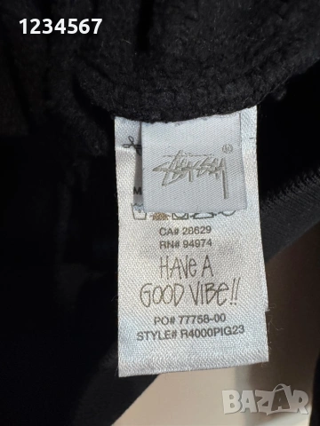 Stussy Built Tough Pigment Dyed Hoodie Black., снимка 5 - Суичъри - 54188429